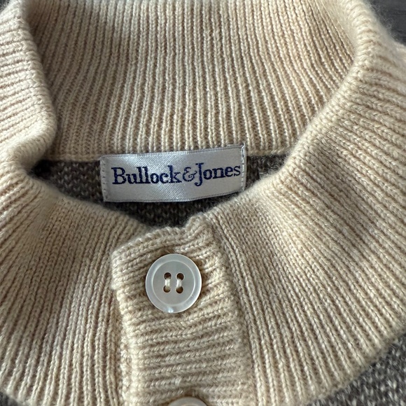 Bullock Jones Men’s 100% Pure Cashmere Quarter Button Super Soft Sweater Size XL - Picture 6 of 7